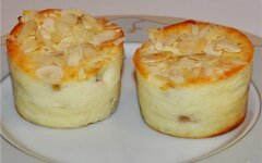 Творожно-банановое суфле с манкой