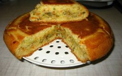 Шарлотка с начинкой из капусты в мультиварке