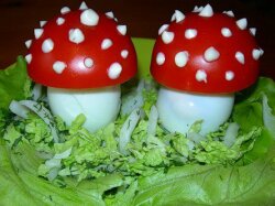 Простая закуска «Мухомор»