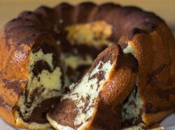 Мраморный кекс на молоке и сливочном масле