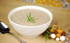Постный крем-суп из шампиньонов и картофеля