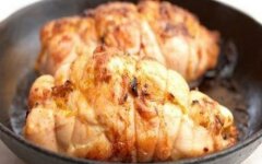 Роллы из курицы с плавленым сыром и брокколи