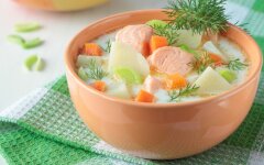 Красная уха со сливками
