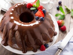 Рождественский шоколадно-имбирный кекс