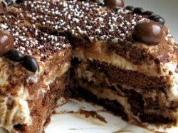 Торт из пряников со сметаной без выпечки