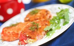 Запеченные перцы с творожно-сырной начинкой