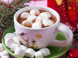 Какао с карамельным сиропом и ванилином