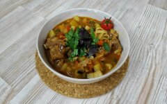 Лагман по-узбекски с говядиной