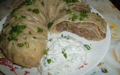 Ленивые манты с чесноком в мультиварке