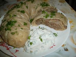 Ленивые манты с чесноком в мультиварке