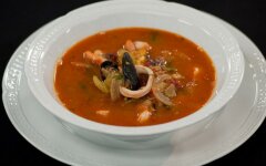 Нормандский буйабес с кальмарами
