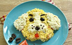 Салат «Собака» с сардинами