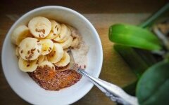 Льняная каша с расторопшей и какао