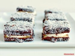 Шоколадно-кокосовые сэндвичи с белым кремом