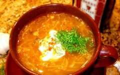 «Уральские» щи с курицей