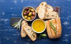 Чиабатта с хрустящей корочкой в духовке