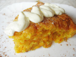 Тыквенная запеканка со сметаной и мукой