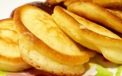 Пышные оладьи на кефире