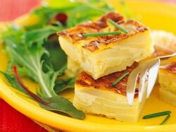 Испанская тортилья из картофеля с луком