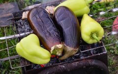 Баклажаны с сыром фета на гриле