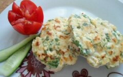 Куриные котлеты с цукини на пару