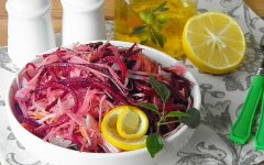 Лимонный Салат Щетка с зеленью