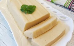 Десерт из яблочного пюре с желатином