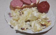 Картошка запеченная в сметане в духовке