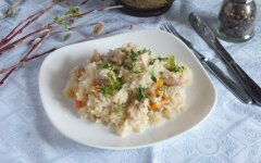 Узбекский плов с индейкой в казане