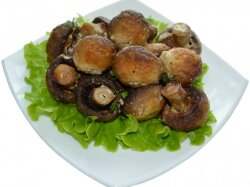 Шампиньоны-гриль в соевом соусе