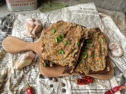 Паштет из куриной грудки с грибами и горчицей