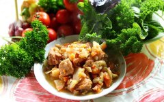 Армянская хашлама с пивом в казане