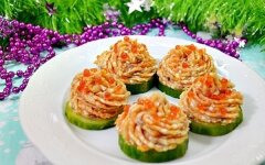 Ложная икра из сельди с плавленым сырком