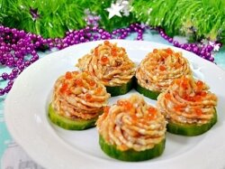 Ложная икра из сельди с плавленым сырком