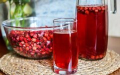 Компот из лесной земляники с лимонной кислотой