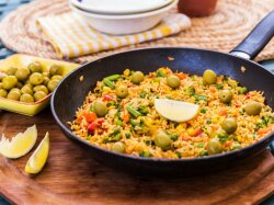 Постная паэлья из овощей