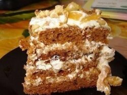 Домашний торт «Трухлявый пень» на кефире