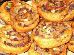 Творожные шанежки с мясным фаршем