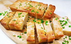 Заливной картофельный пирог с курицей на кефире