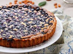Нежный финский пирог с черникой