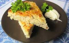 Диетическое суфле из рыбы с рисом
