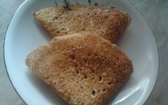 Блины на сыворотке с дырочками без соды