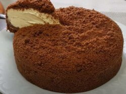 Сметанник из печенья со сгущенным молоком