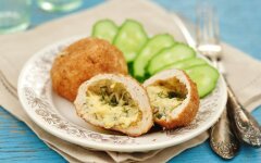 Ленивый кордон блю из фарша