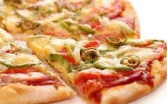 Творожное тесто на кефире для пиццы