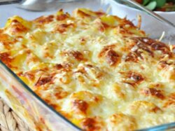 Самая сырная запеканка с грибами