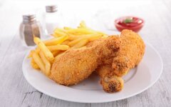 Куриные ножки в хлопьях и панировочных сухарях