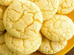 Быстрое лимонное печенье на кефире