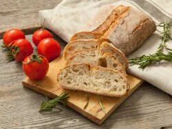 Чиабатта с сыром из цельнозерновой муки