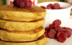 Тыквенно-банановые оладьи без сахара